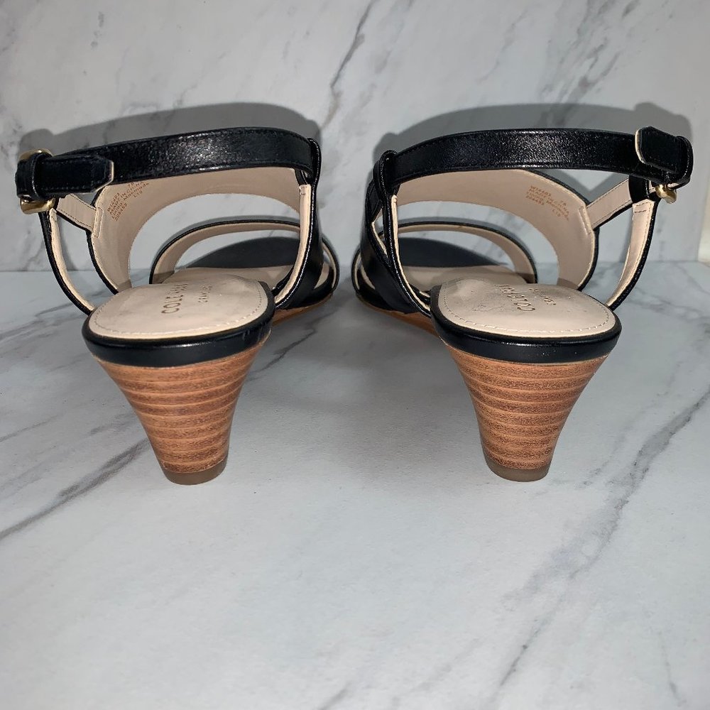 NWOT COLE HAAN  Grand 360 Black Leather Wedges - Picture 4 of 6